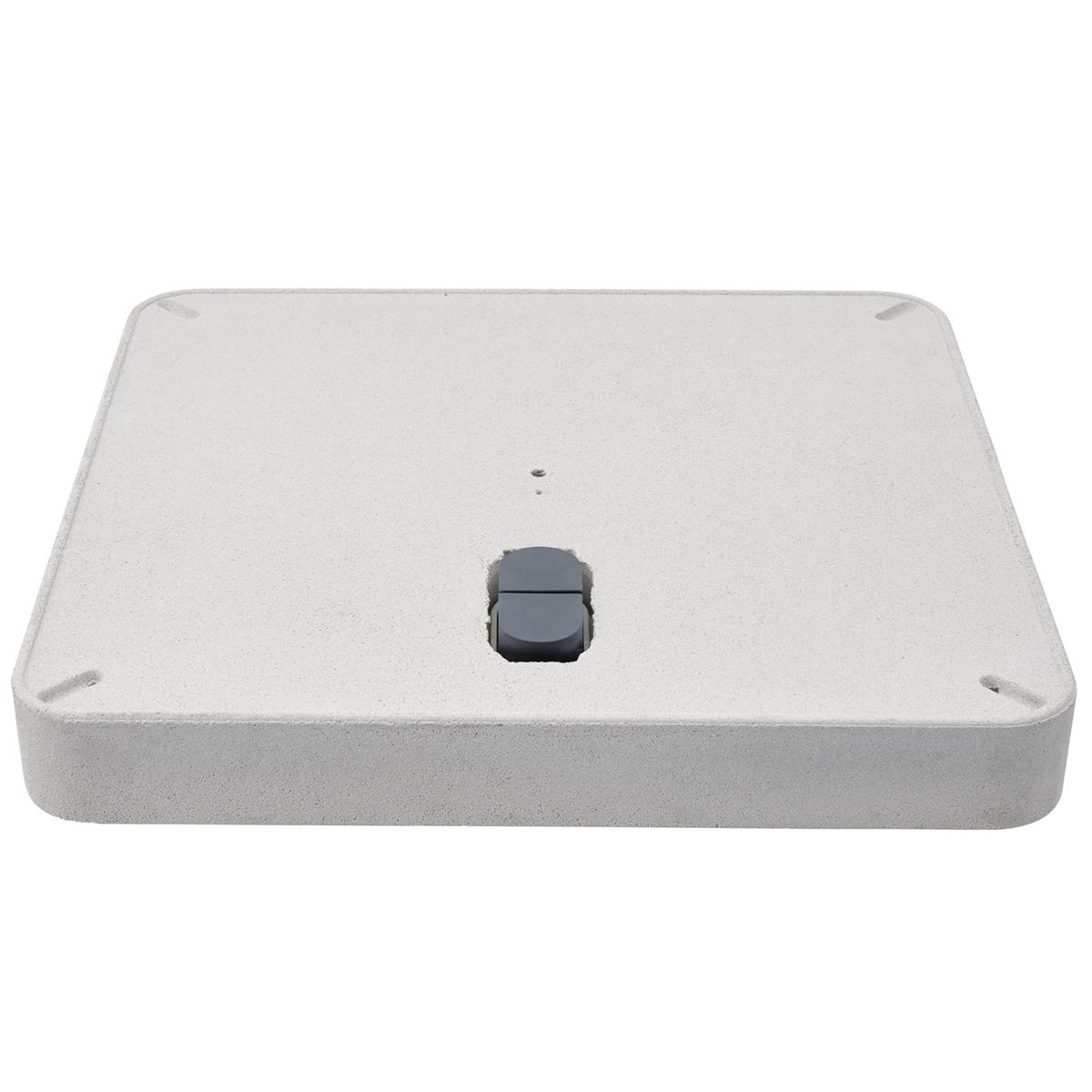 Glatz Rollensockel Z, 90 kg, 80×80×11 cm, Beton hell ohne Decorplatte