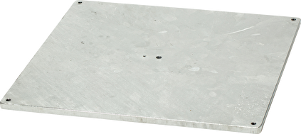 Glatz Stahlsockel - 40 kg - 58.5×58.5×2 cm - Stahl verzinkt - ohne Standrohr