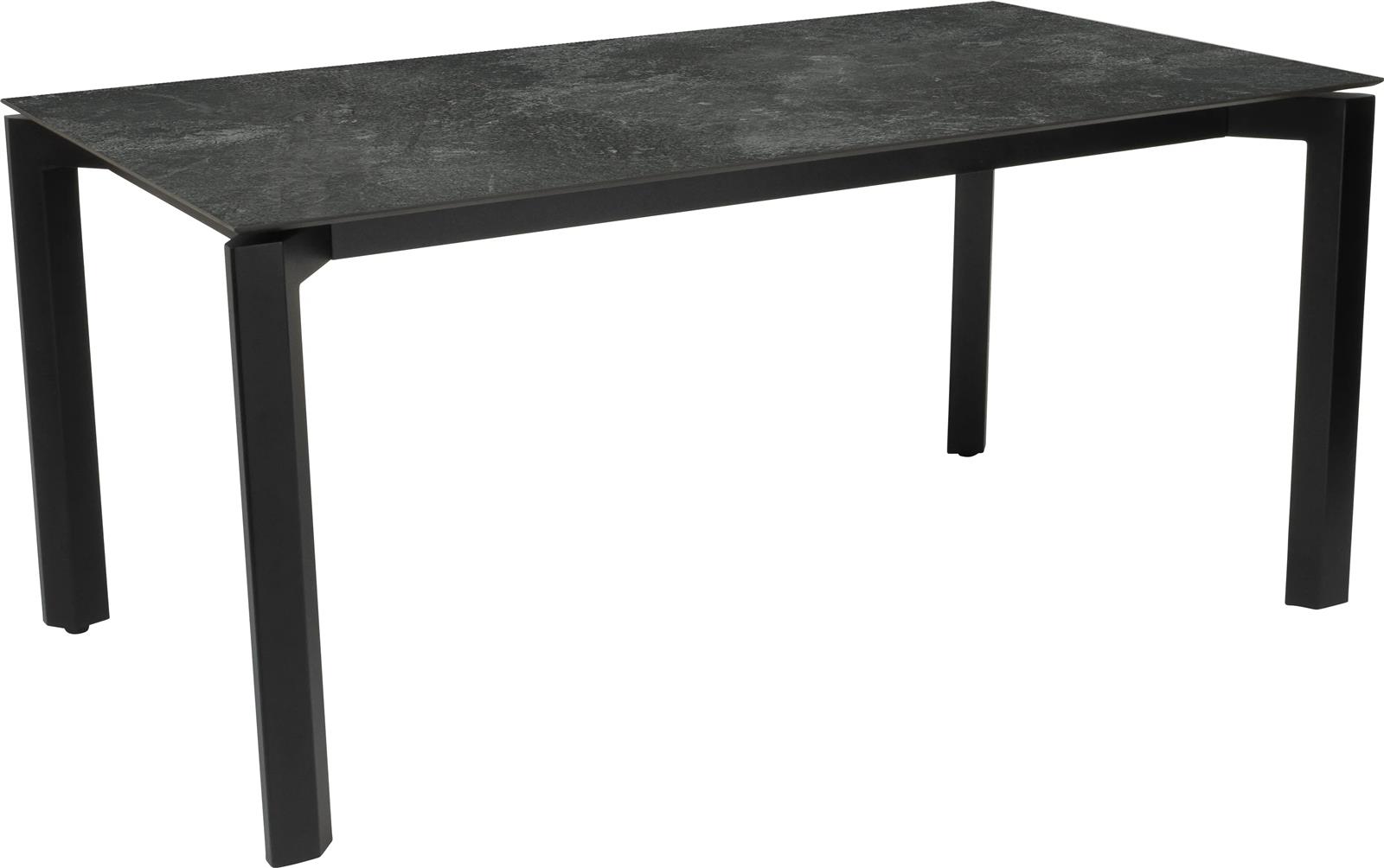 Stern Tischgestell 160x90 cm Penta Aluminium schwarz matt