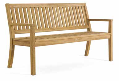 ARCO Cambridge Bank in Teak 135 cm