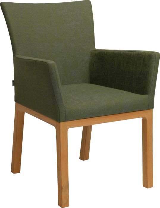 Stern ARTUS Sessel Teak dunkelgrün/schiefergrau meliert