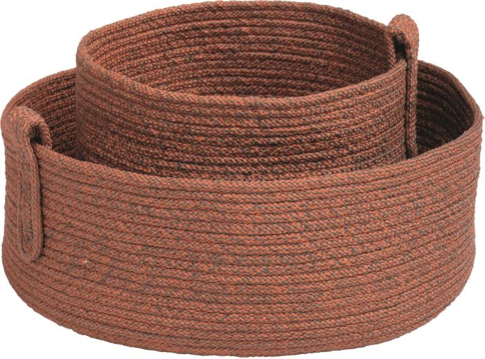 Stern Korb-Set Ø 20 x 13 cm / Ø 30 x 10 cm Rope koralle