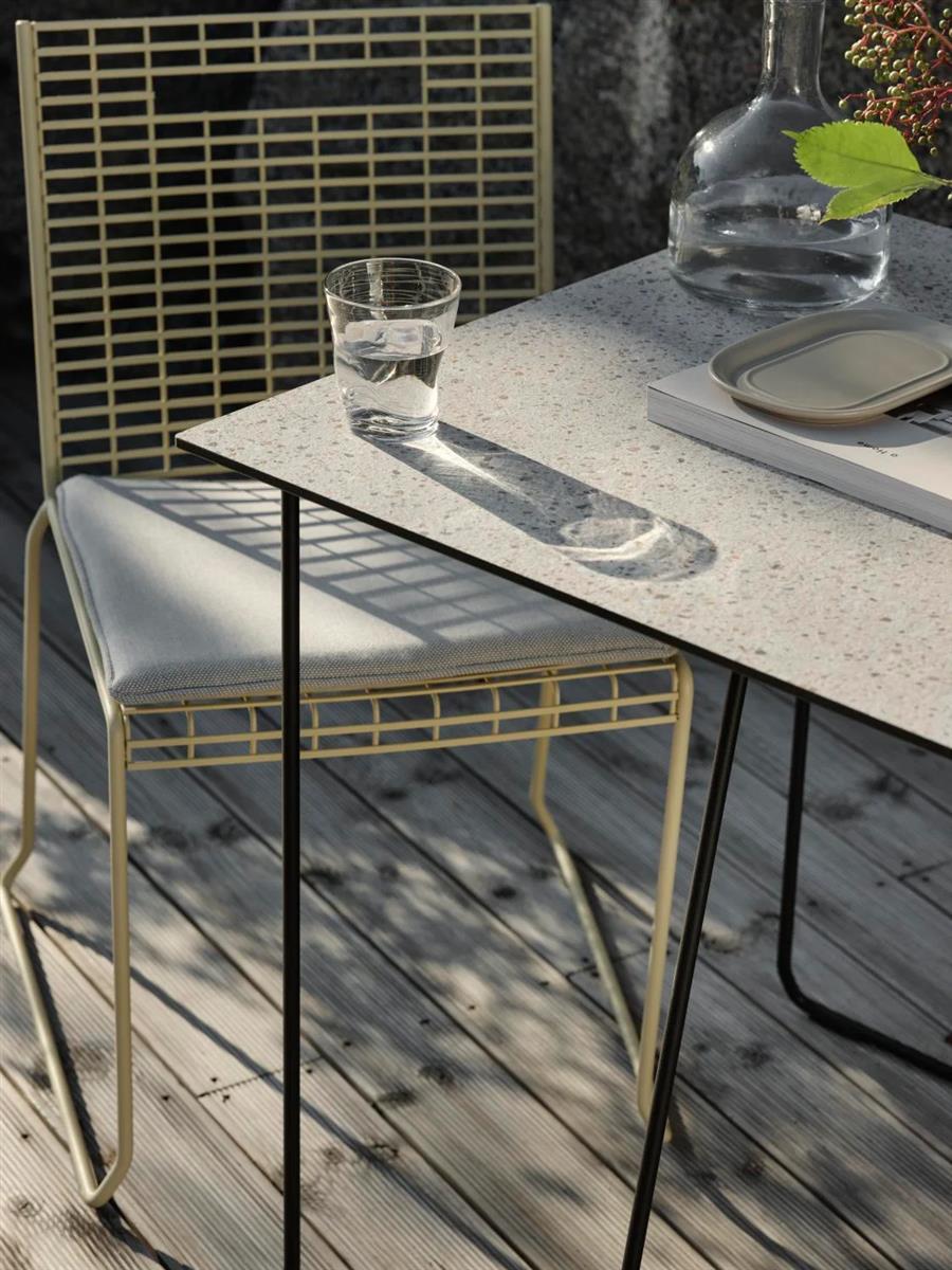 Brafab Tischplatte HPL 125x70 cm Beige Terrazzo