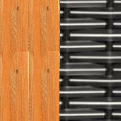 Gartenstrandkorb "Classic-Bullauge" PVC-Kunststoffgeflecht schwarz mit weißen Nadelstreifen