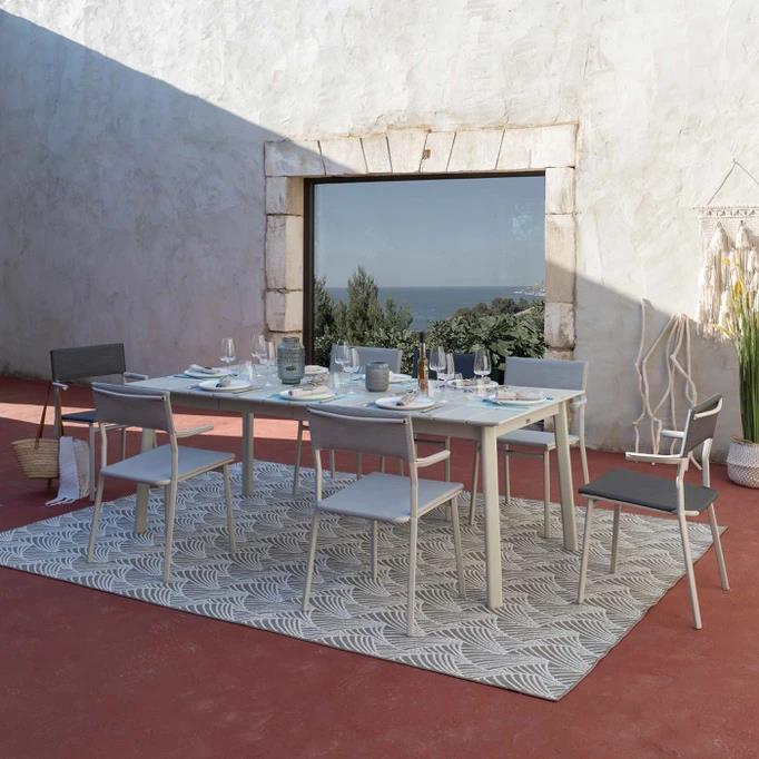Lafuma MARSANNE Teppich 240 X 320 100%POLYESTER RECYCLE Eventail Gris