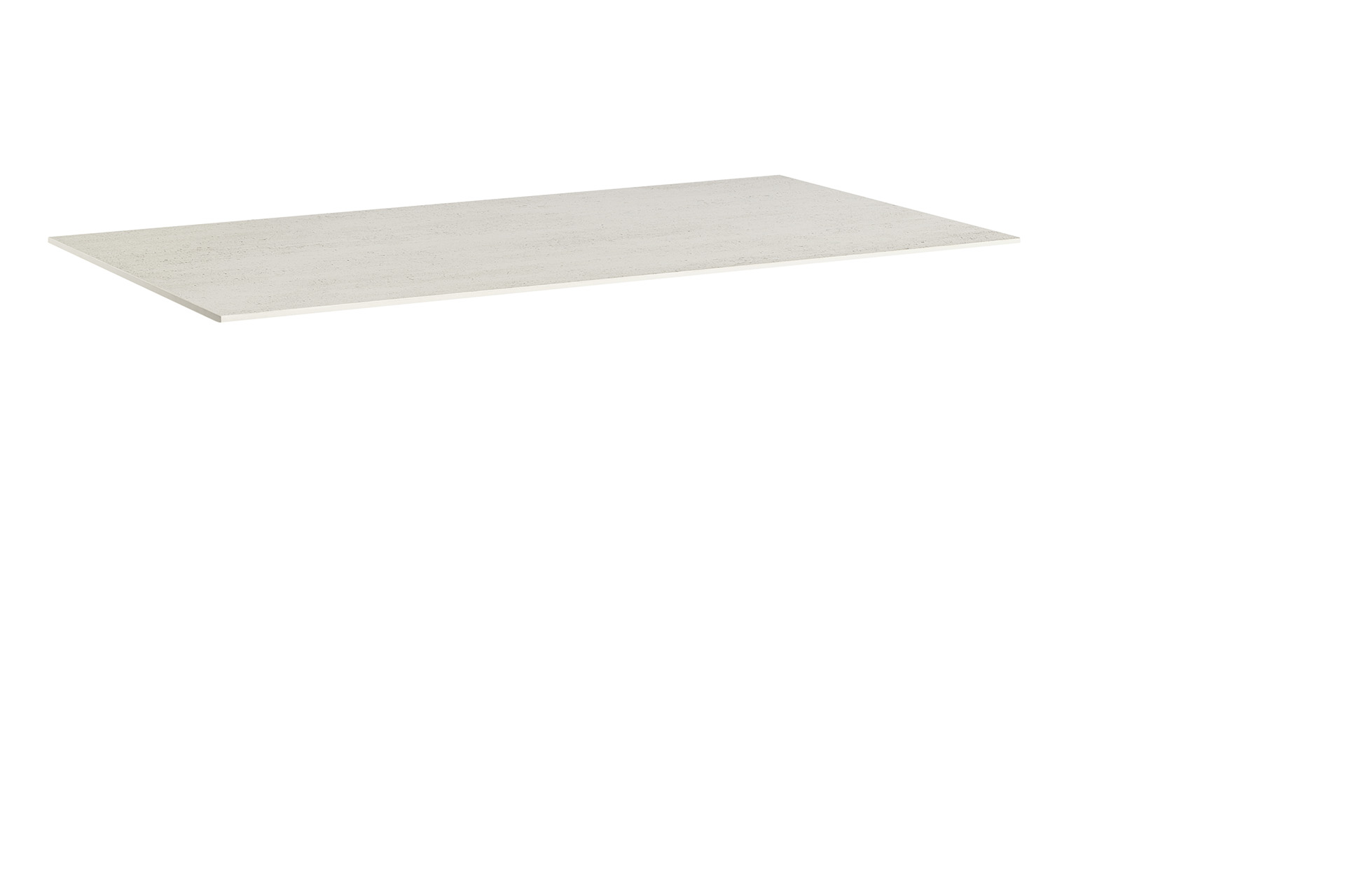 KETTLER Keramik-Glas-Quarz DEKTON Tischplatte 140x70 cm, Beton weiß
