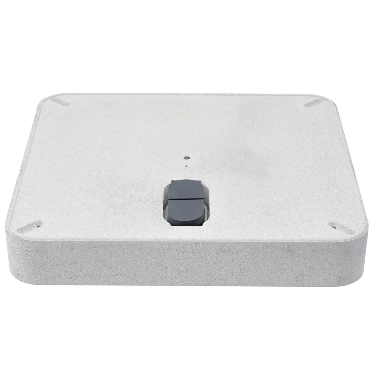 Glatz Rollensockel Z, 55 kg, 65×65×11 cm, Beton hell ohne Decorplatte