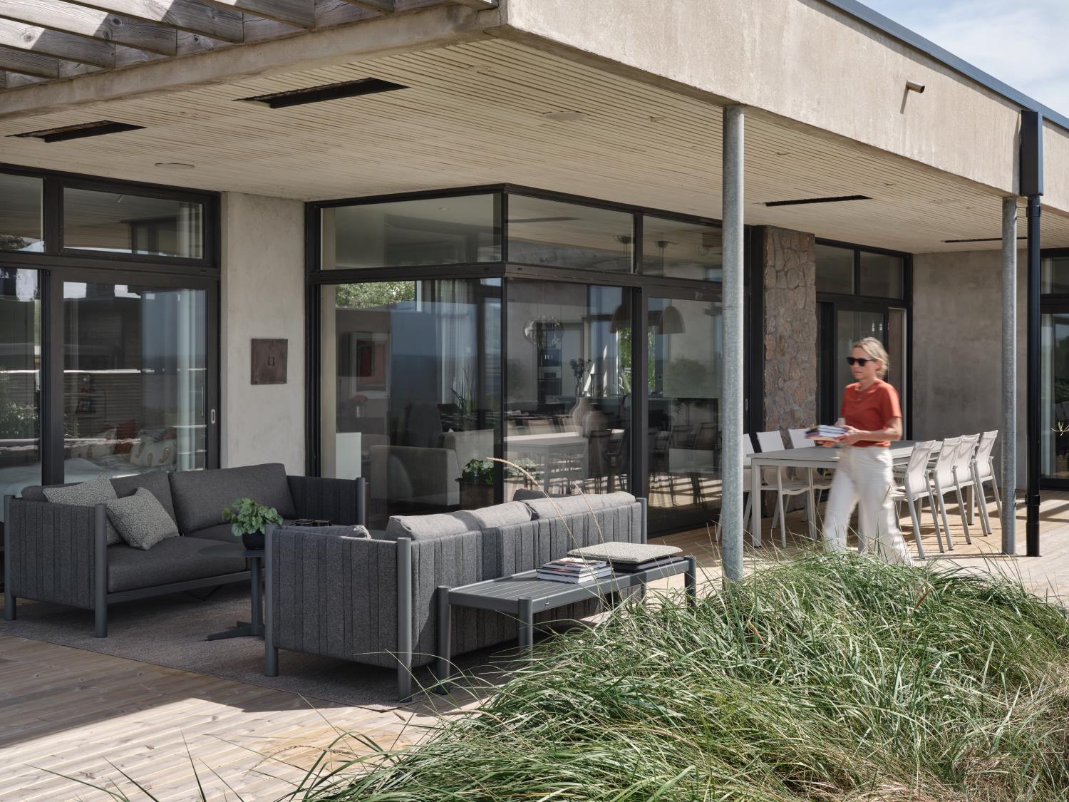Brafab Gartentisch Klein Brad anthrazit 150 x 50 cm