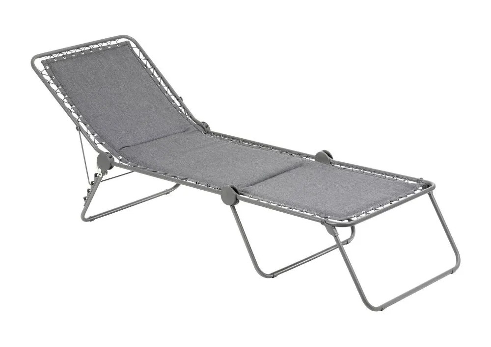 Lafuma SIESTA L Sonnenliege LightComfort® Grau Ombre gepolstert