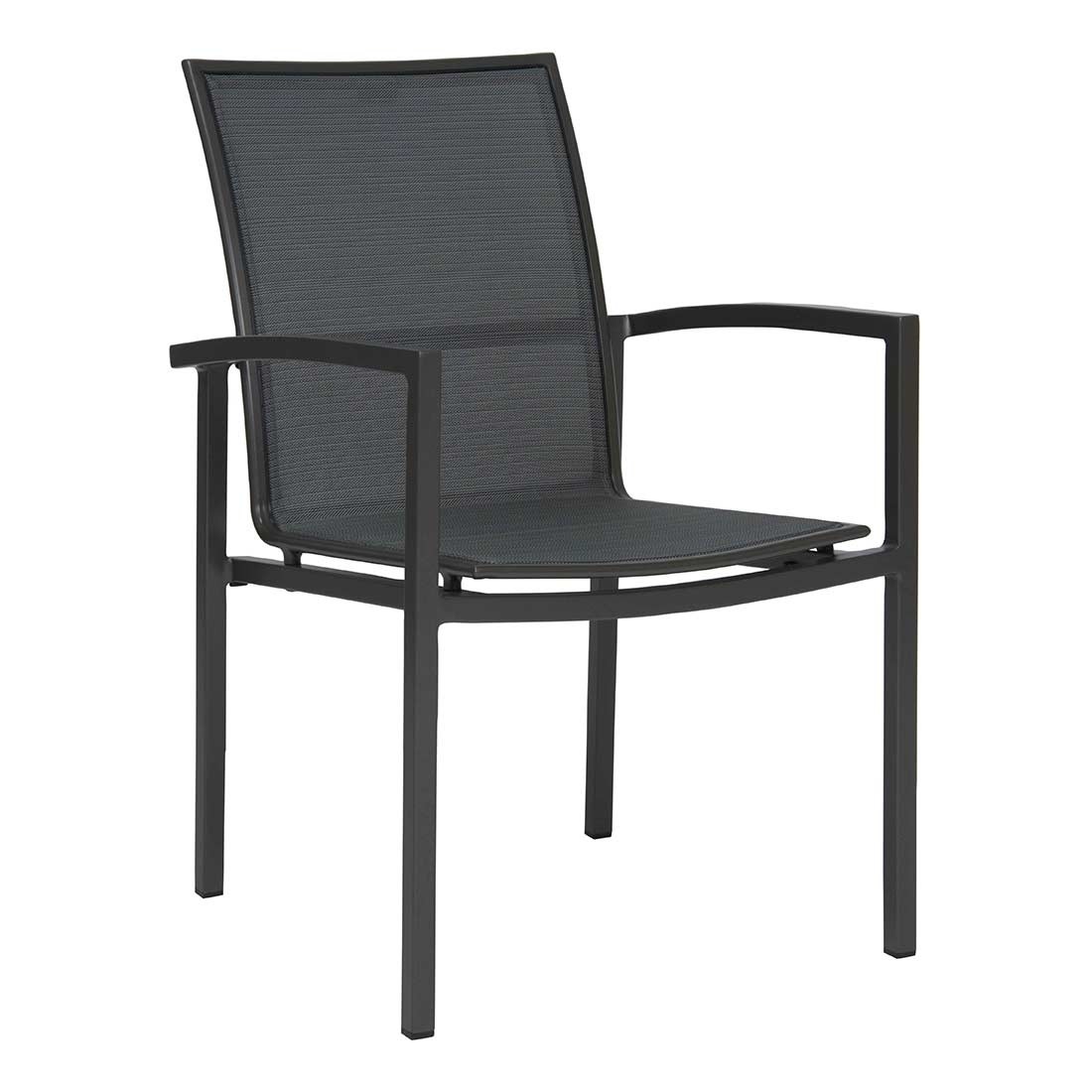 STERN Holly Dining-Bank/Liege Set Aluminium anthrazit mit Tisch und Stühle 3x Skelby